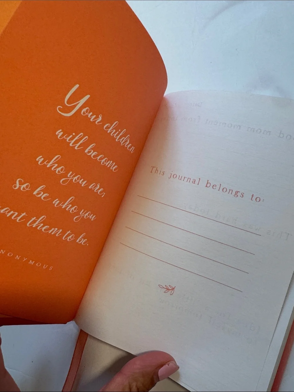 A Mom's Life Journal - Pink Ombre Self Care Notebook